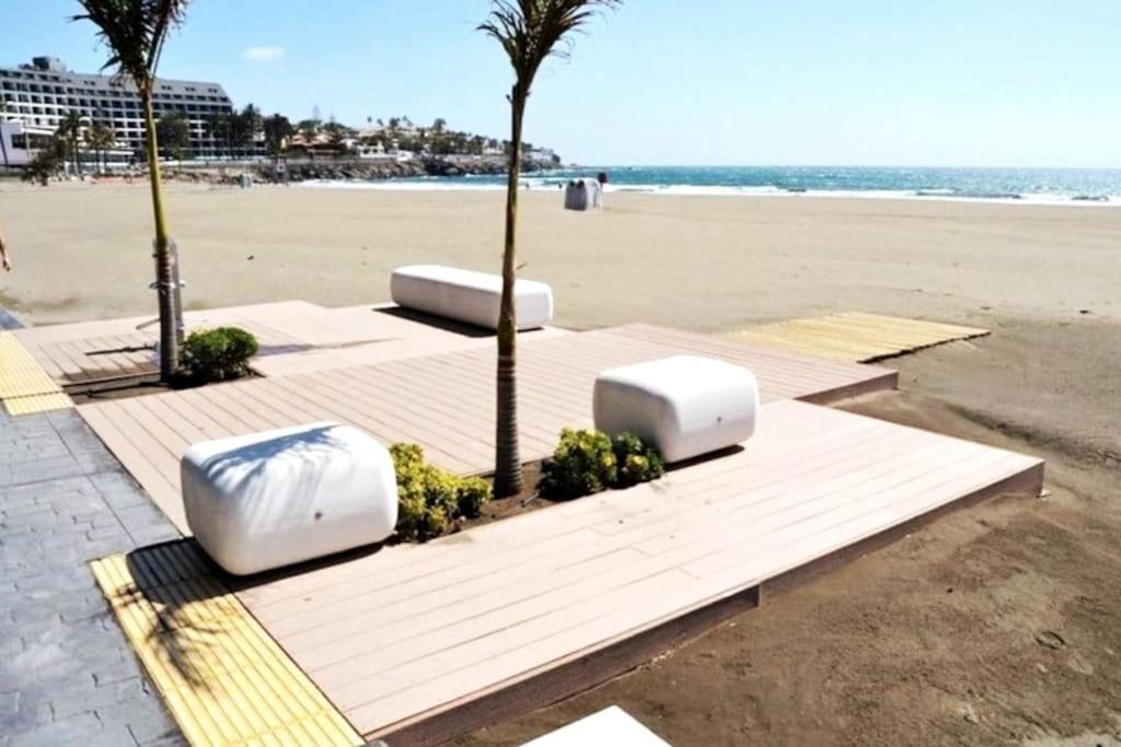 Apartment With Large Terrace, 10 Meters From Playa De Las Burras San Bartolomé Εξωτερικό φωτογραφία